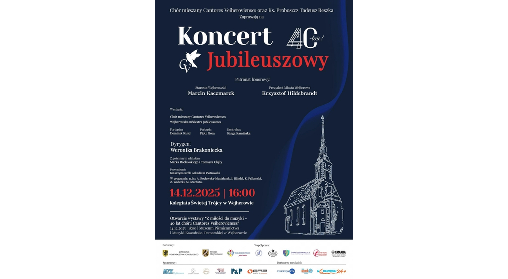 Koncert Jubileuszowy z okazji 40-lecia Chóru mieszanego Cantores Veiherovienses