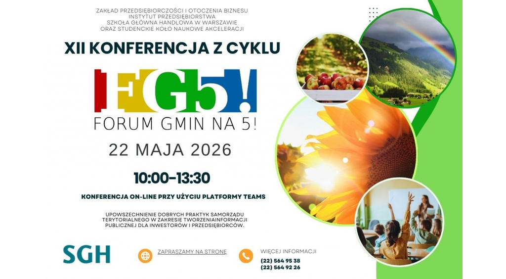 XII Konferencja z cyklu Forum Gmin na 5!