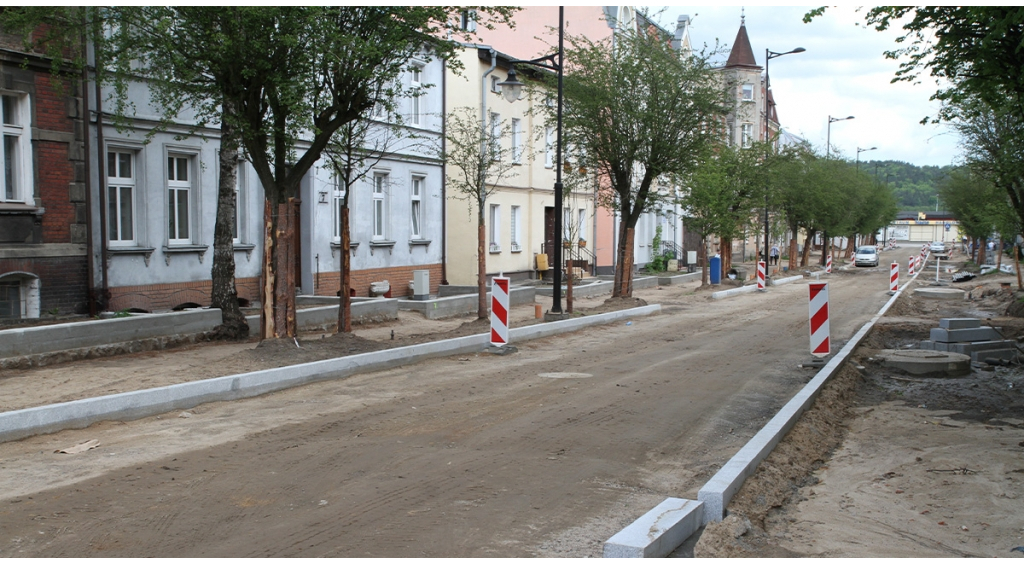 Przebudowa ul. Kopernika w Wejherowie nabiera tempa