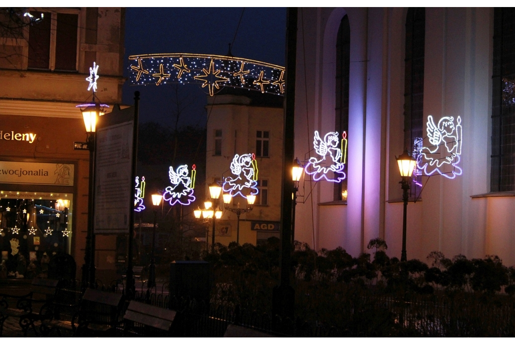 Iluminacje świetlne w Wejherowie-centrum