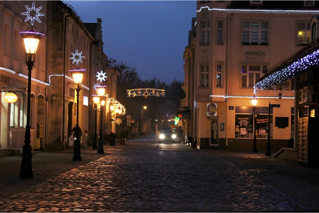 Iluminacje świetlne w Wejherowie-centrum