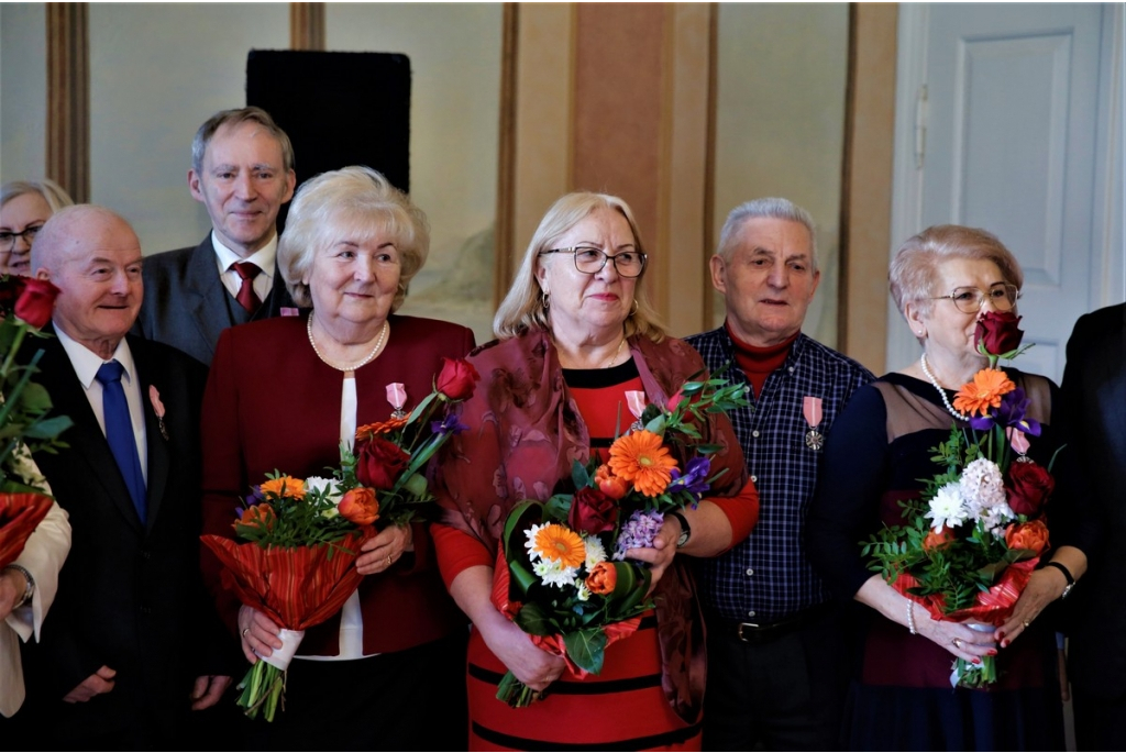 Uroczystość wręczenia Medali za długoletnie pożycie małżeńskie 13.02.2020 r.