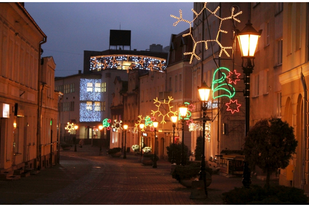 Iluminacje świetlne w Wejherowie-centrum