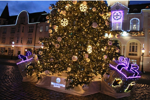 Iluminacje świetlne w Wejherowie-centrum