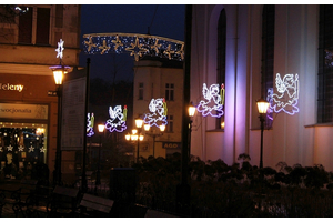 Iluminacje świetlne w Wejherowie-centrum