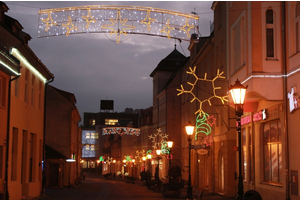 Iluminacje świetlne w Wejherowie-centrum