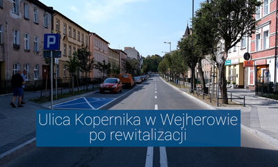 Ulica Kopernika w Wejherowie po rewitalizacji