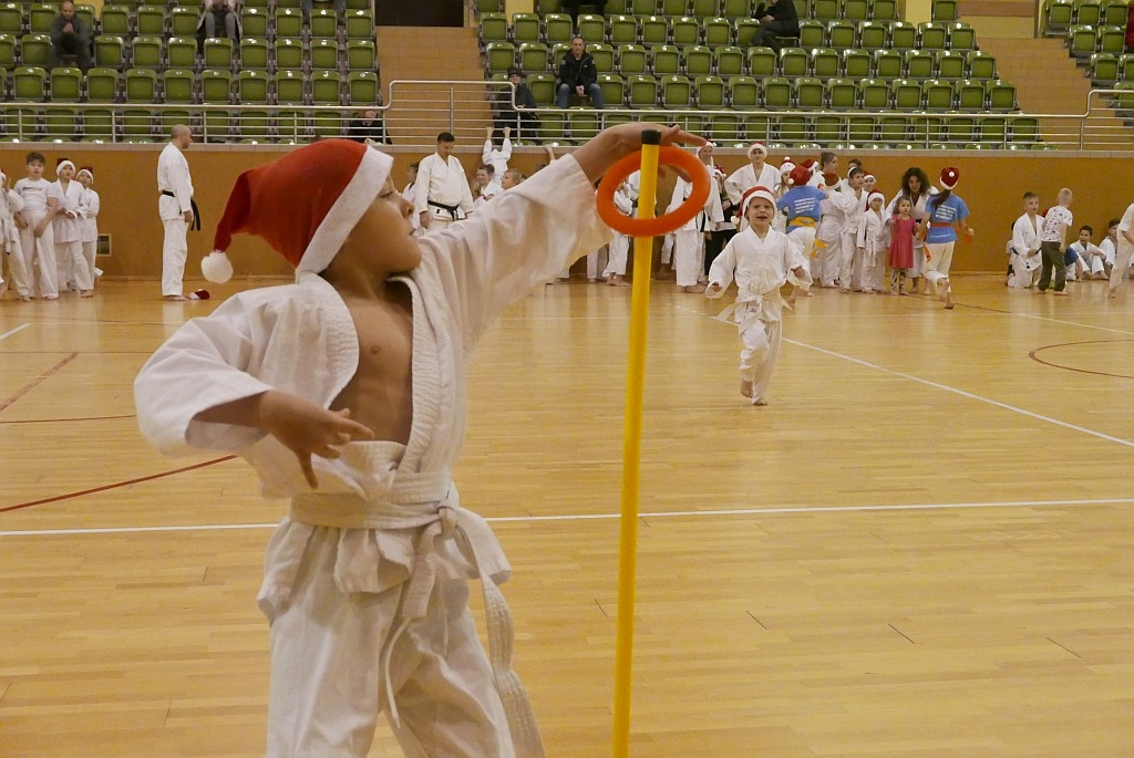 Trening karate shotokan z Mikołajem