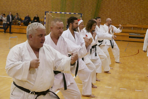 Trening karate shotokan z Mikołajem