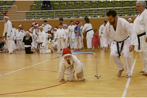 Trening karate shotokan z Mikołajem