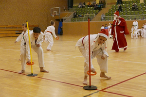 Trening karate shotokan z Mikołajem