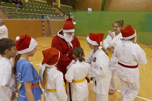 Trening karate shotokan z Mikołajem