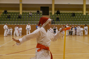 Trening karate shotokan z Mikołajem