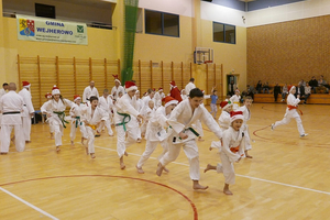 Trening karate shotokan z Mikołajem