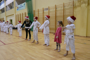 Trening karate shotokan z Mikołajem