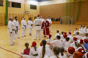 Trening karate shotokan z Mikołajem