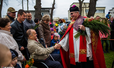 Inscenizacja wjazdu Chrystusa do Jerozolimy Kaszubskiej - 13.04.2014