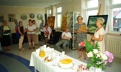 Wystawa malarstwa Longiny Wysockiej w bibliotece - 24.07.2014