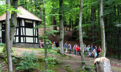 Turyści z Łodzi na Kalwarii Wejherowskiej Fot. L. Spigarski - 13.07.2012