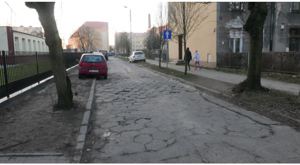 Remont łącznika między ul. Dworcową a Spacerową