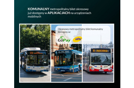 Metropolitalny komunalny bilet miesięczny dostępny przez aplikacje mobilne!