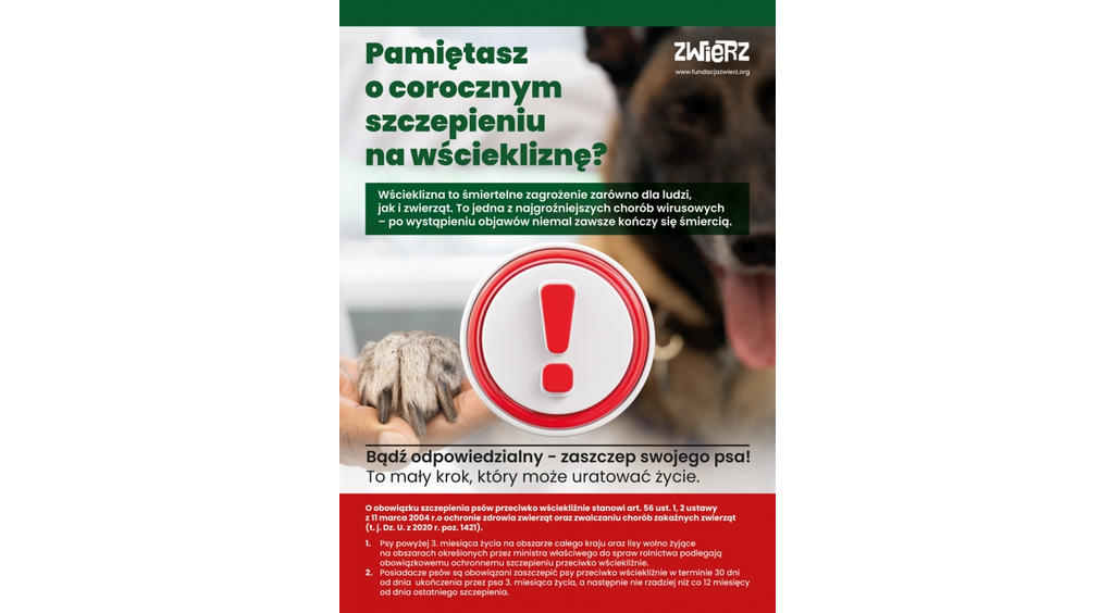 Wścieklizna - śmiertelne zagrożenie dla ludzi i zwierząt 