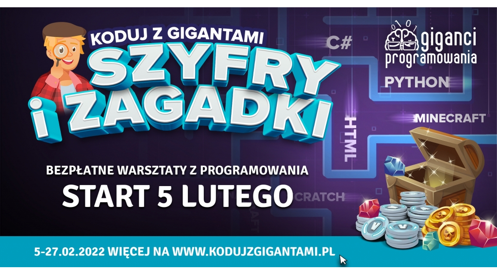 Koduj z Gigantami - bezpłatne warsztaty programowania dla dzieci