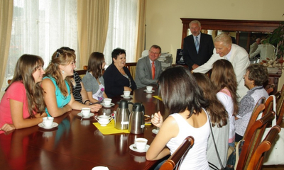 Wizyta studentek Przykarpackiego Uniwersytetu w Iwano-Frankiwsku - 02.08.2011