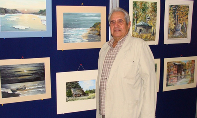 Wystawa obrazów Tadeusza Podgórskiego w bibliotece - 20.07.2011