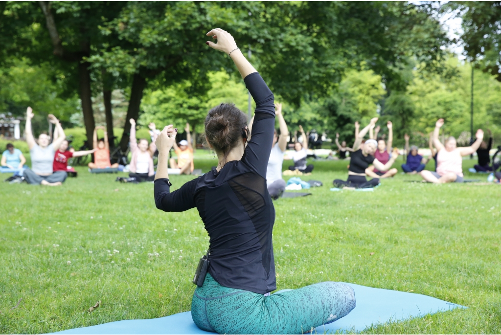 Joga w parku