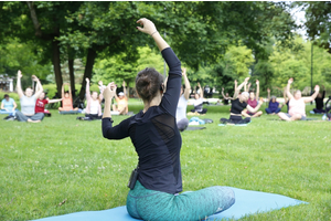 Joga w parku