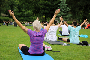Joga w parku