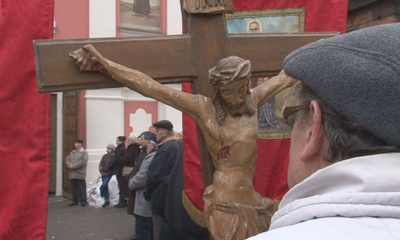 Droga Krzyżowa na wejherowskiej Kalwarii.