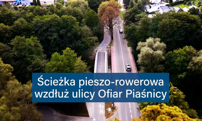 Ścieżka pieszo-rowerowa wzdłuż ulicy Ofiar Piaśnicy