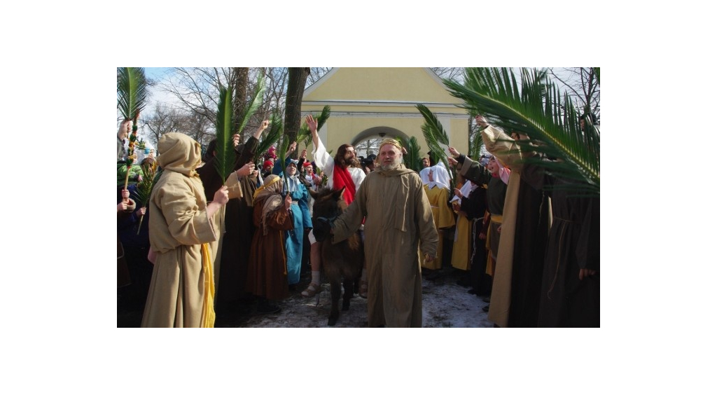 Inscenizacja wjazdu Chrystusa do Jerozolimy
