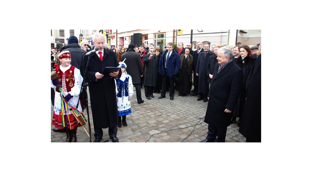 Upamiętnienie wizyty prezydenta Lecha Kaczyńskiego w Wejherowie