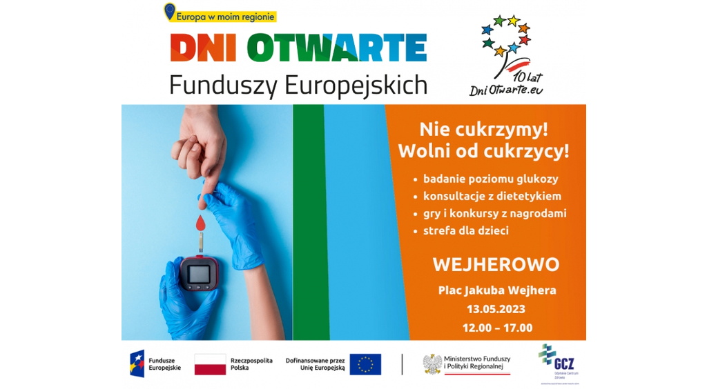 Profilaktyka cukrzycy w Wejherowie podczas Dni Otwartych Funduszy Europejskich