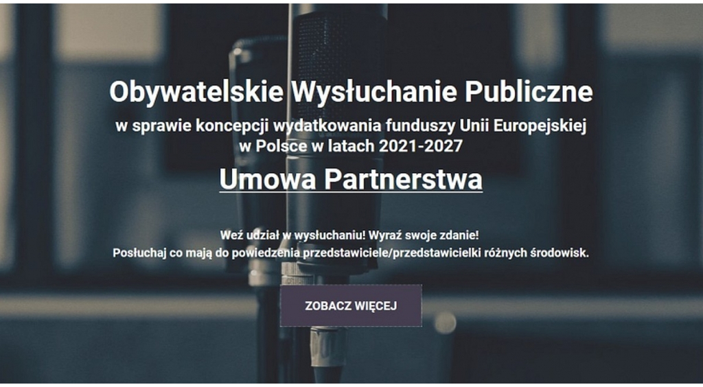 Wysłuchania publiczne w sprawie koncepcji nowego budżetu UE w Polsce!  