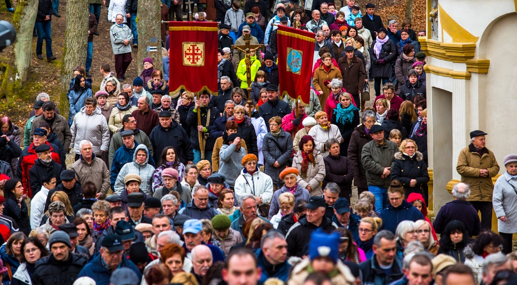 Droga krzyżowa na wejherowskiej Kalwarii