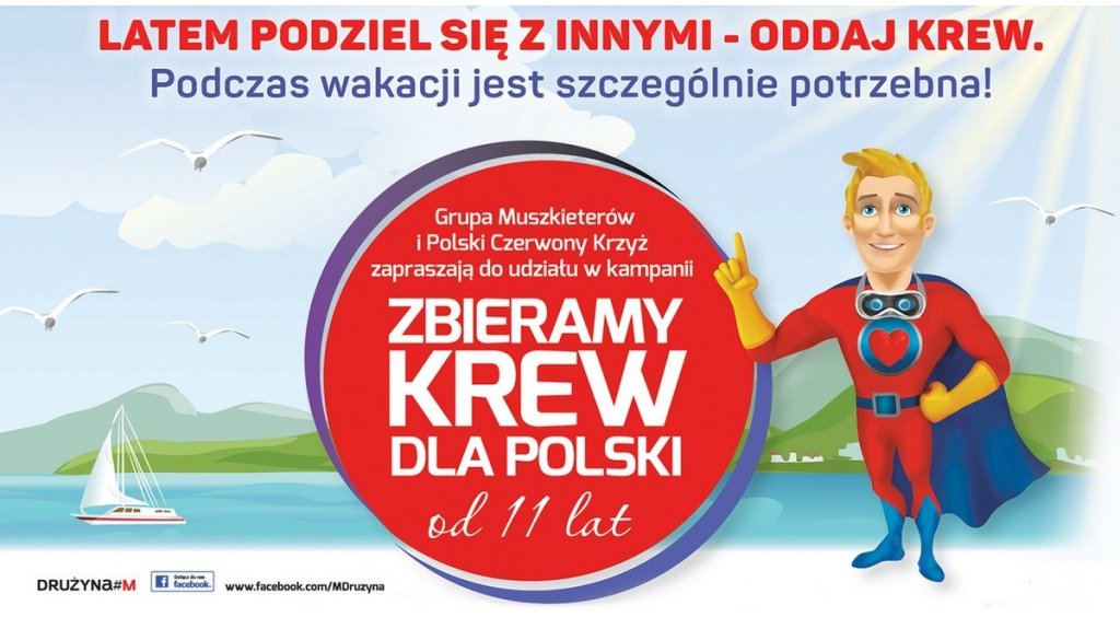 Oddaj krew wraz z Muszkieterami