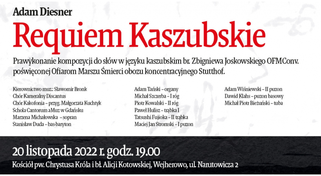 Requiem Kaszubskie w kościele Chrystusa Króla