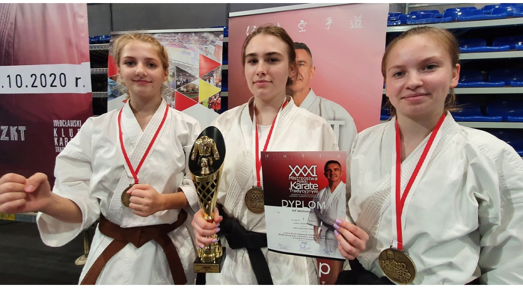 Zawodnicy Karate Klubu Wejherowo z medalami mistrzostw Polski