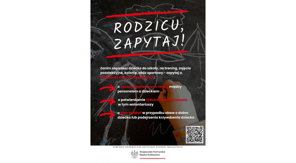 Ochrona dzieci. Kampania informacyjna wojewody pomorskiej