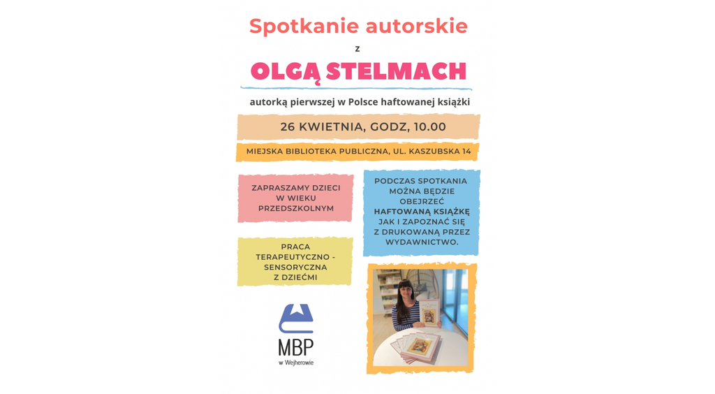 Spotkanie autorskie z Olgą Stelmach 