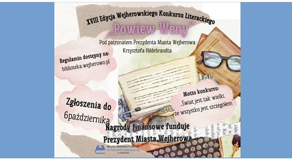 XVIII edycja Wejherowskiego Konkursu Literackiego „Powiew Weny”