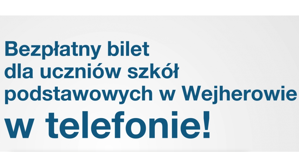 „Mój bilet jest zawsze ze mną -  w moim telefonie” – nowe możliwości Wejherowskiej Karty Mieszkańca.