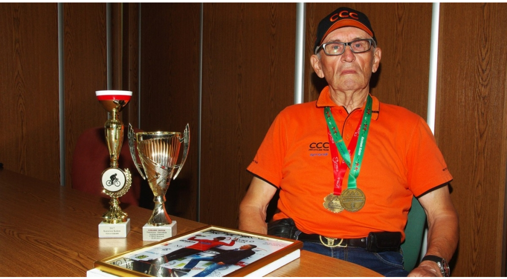 Senior kolarstwa Gerard Patok wciąż na rowerze