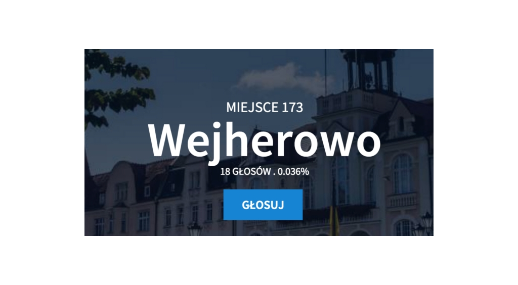 Głosujmy na Wejherowo w Turnieju Miast!