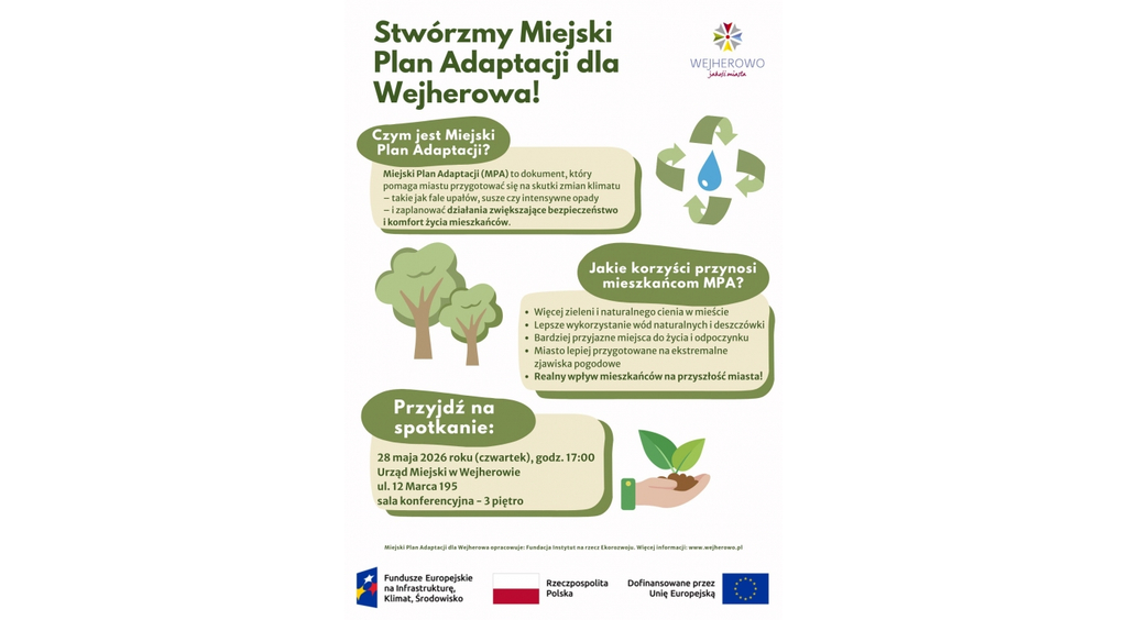 W Wejherowie rozpoczynają się prace nad Miejskim Planem Adaptacji do Zmian klimatu 
