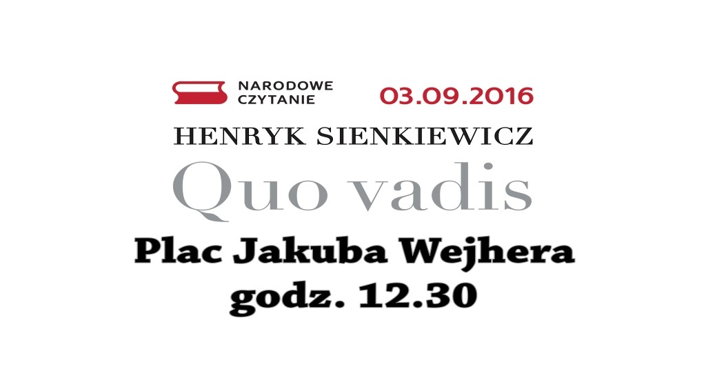 „Quo Vadis” na placu Jakuba Wejhera